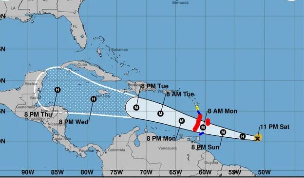 IMN monitorea trayectoria de huracán ‘Beryl’ y no descarta influencia indirecta sobre Costa Rica en próximos días